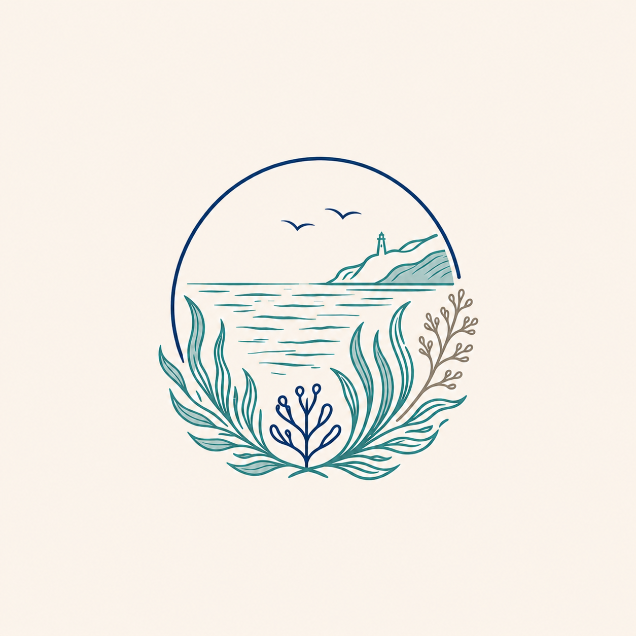 Blue Biota coastal emblem