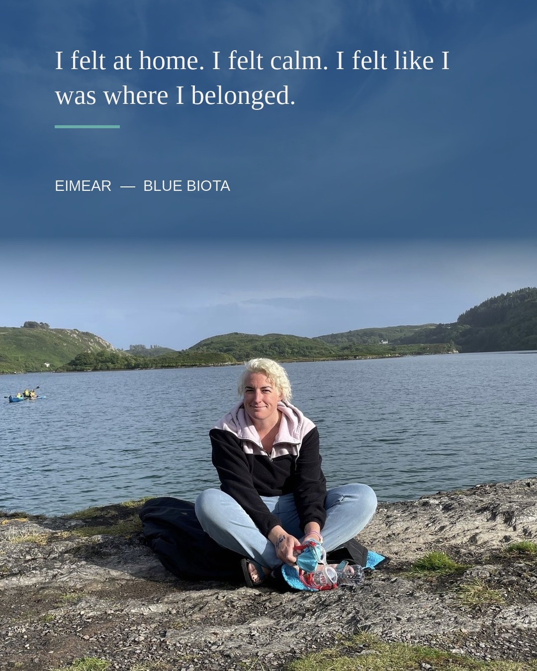 Eimear in the water — Blue Biota